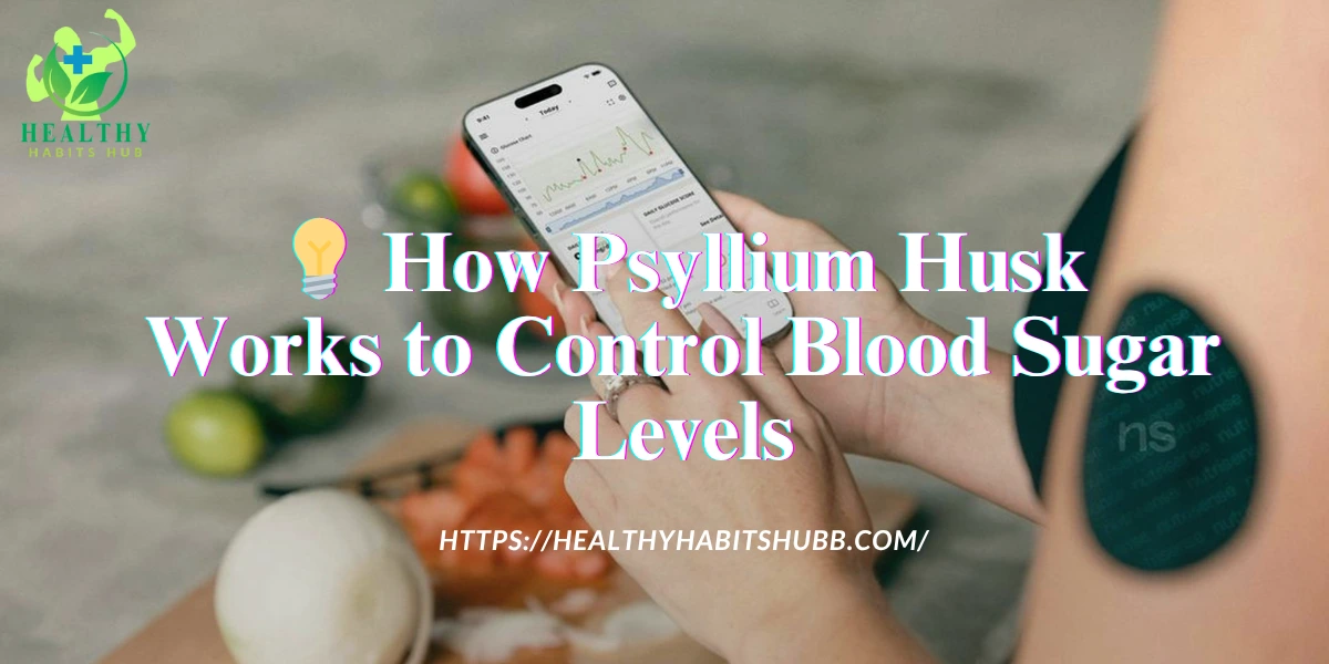 💡 How Psyllium Husk Works to Control Blood Sugar Levels